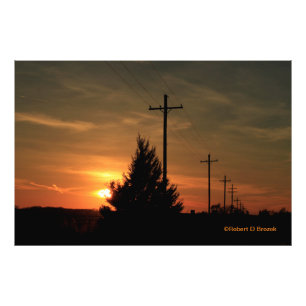 Kansas Colorful Sunset Foto Erweiterung