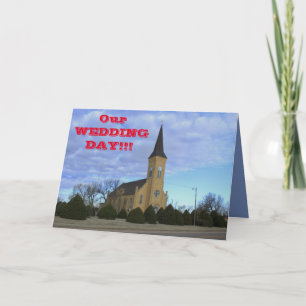 Kansas Country Church Wedding Card Feiertagskarte