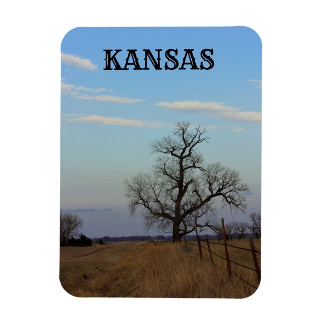 Kansas Country Road MAGNET (Vertikal)