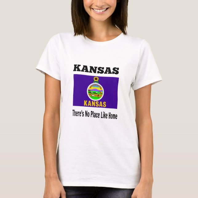 Kansas, es gibt keinen Ort wie Zuhause T-Shirt (Vorderseite)