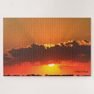 Kansas farbenfroher Sonnenuntergang mit Wolkenpuzz Puzzle