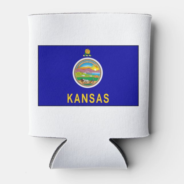 Kansas Flag Dosenkühler (Vorderseite)
