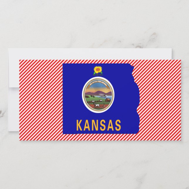 Kansas Flag Map (Vorderseite)