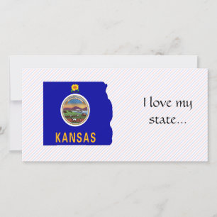 Kansas Flag Map