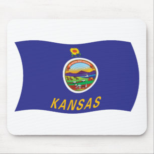 Kansas-Flag-Maustaste Mousepad