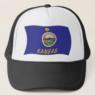 Kansas-Flag-Mütze Truckerkappe