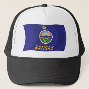 Kansas-Flag-Mütze Truckerkappe