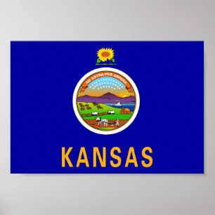 Kansas Flag Poster