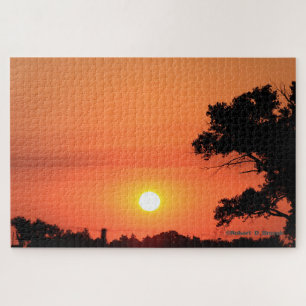 Kansas Golden Orange Sunset Puzzle
