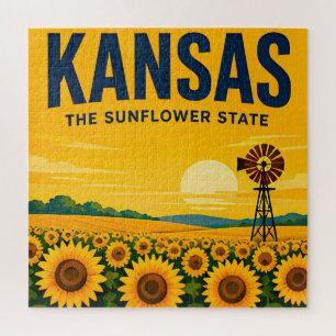 Kansas Great Plains Flint Hills Heartland Reise Puzzle