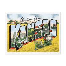 Kansas Grüße aus den US-Bundesstaaten