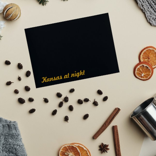 Kansas in der Nacht Postkarte (Von Creator hochgeladen)