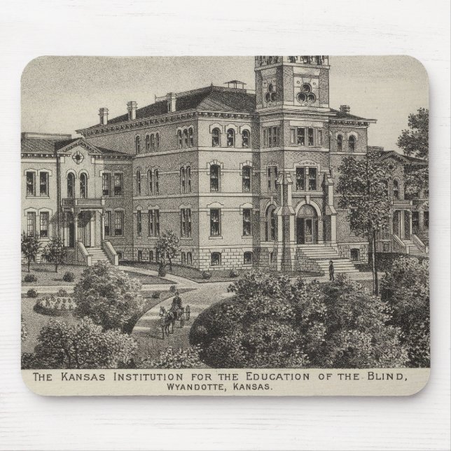 Kansas-Institut für Bildung der Blinden Mousepad (Vorne)