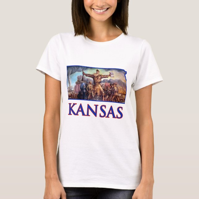Kansas John Brown und die tragische Einleitung T-Shirt (Vorderseite)