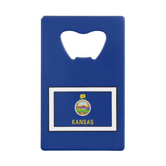 Kansas Kreditkarten Flaschenöffner (Vorderseite)