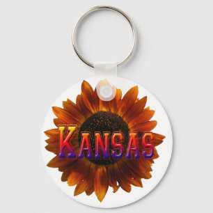 Kansas mit Sonnenblumen Schlüsselanhänger