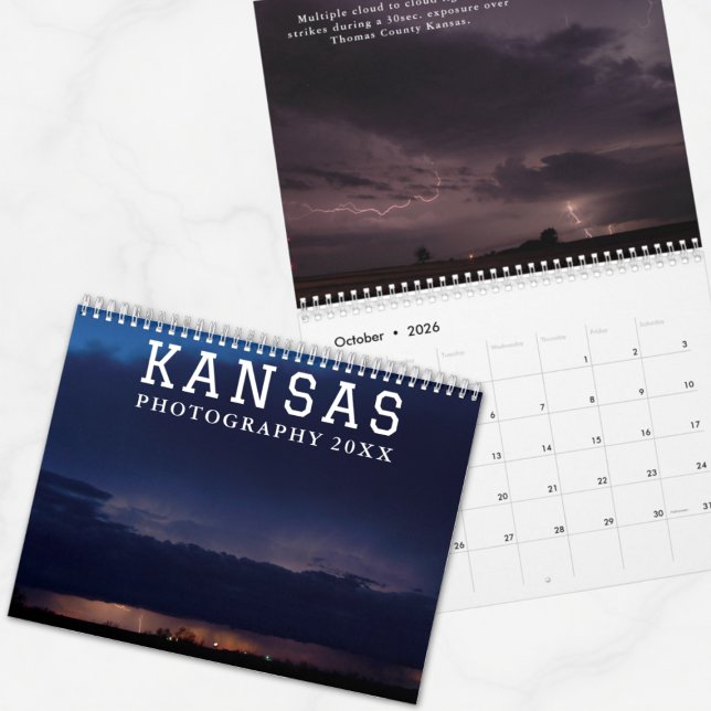 Kansas Photography Landscapes & Storms Calendar Kalender (Von Creator hochgeladen)