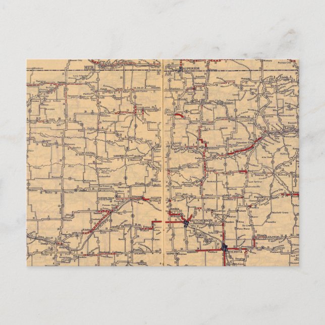 Kansas Postkarte (Vorderseite)