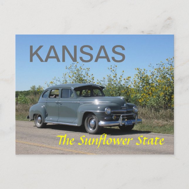 Kansas Postkarte (Vorderseite)