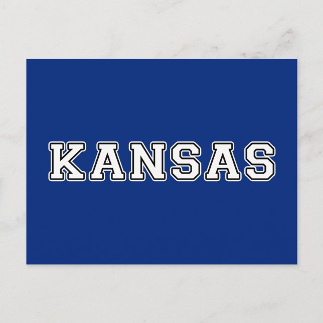 Kansas Postkarte (Vorderseite)
