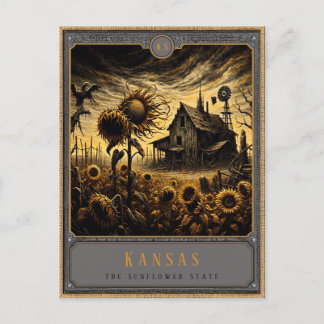 Kansas | Postkarte Gothic Art