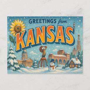 KANSAS-Postkarte Postkarte