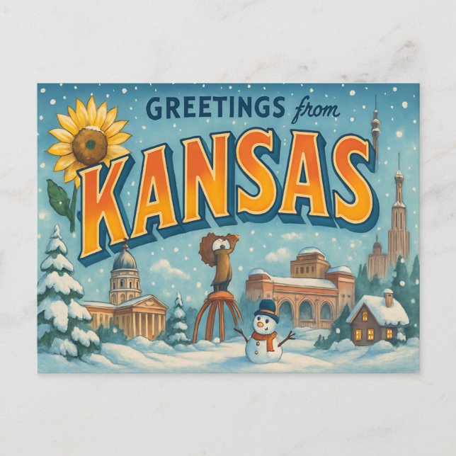 KANSAS-Postkarte Postkarte (Vorderseite)