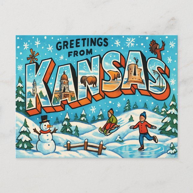 KANSAS-Postkarte Postkarte (Vorderseite)