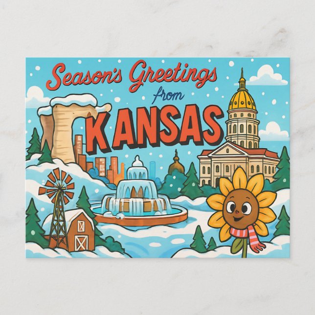 KANSAS-Postkarte Postkarte (Vorderseite)