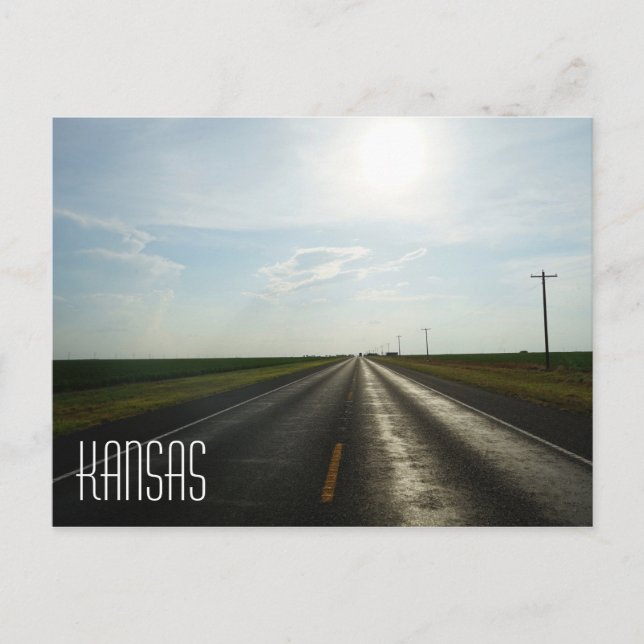 Kansas Prairie Postkarte (Vorderseite)