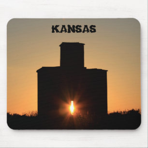 Kansas Rayls Hill Sunset Mouse Pad Mousepad