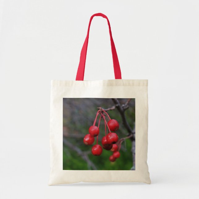 Kansas Red Berries Tote Bag Tragetasche (Vorne)