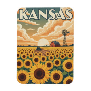 Kansas Reise Magnet
