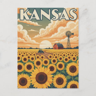 Kansas Reise Postkarte