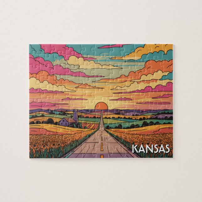 Kansas Reise Puzzle (Horizontal)