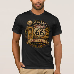Kansas Route 66 Centennial Bekleidung T-Shirt