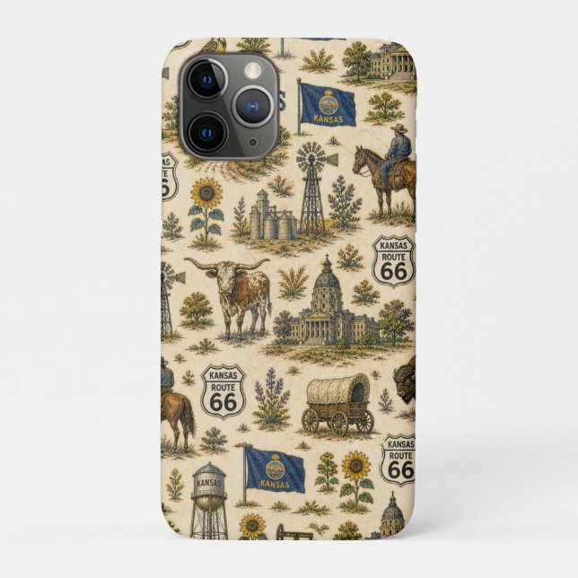 Kansas Route 66 Pocket Prairie Case-Mate iPhone Hülle (Rückseite)