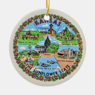 Kansas-Schmuck Keramik Ornament