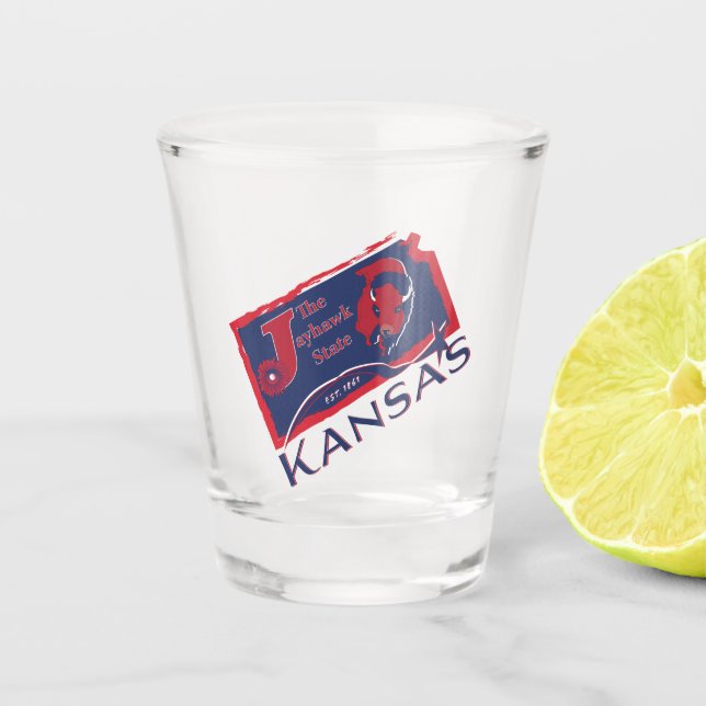 Kansas-Schnapsglas Schnapsglas (Vorderseite)