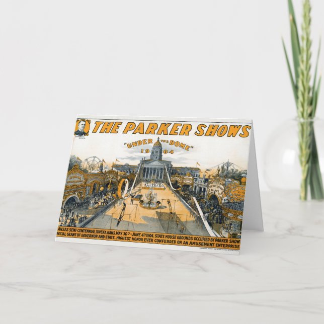 Kansas Semi-Centennial Staat House Grounds. Karte (Vorderseite)