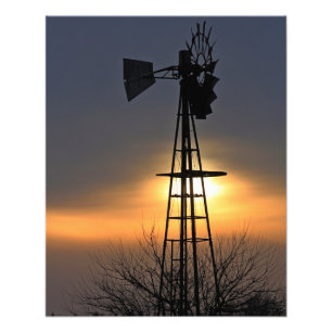 Kansas SILVESTER 2021 bunter Sonnenuntergang Fotodruck