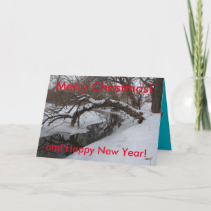 Kansas Snowy Creek Weihnachtskarte Feiertagskarte