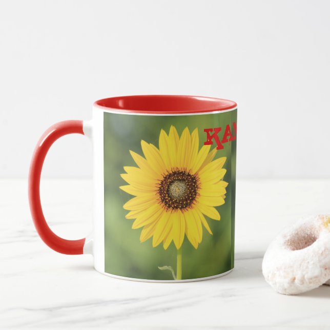 Kansas Sonnenblume Kaffee Tasse/Cup Tasse (Mit Donut)