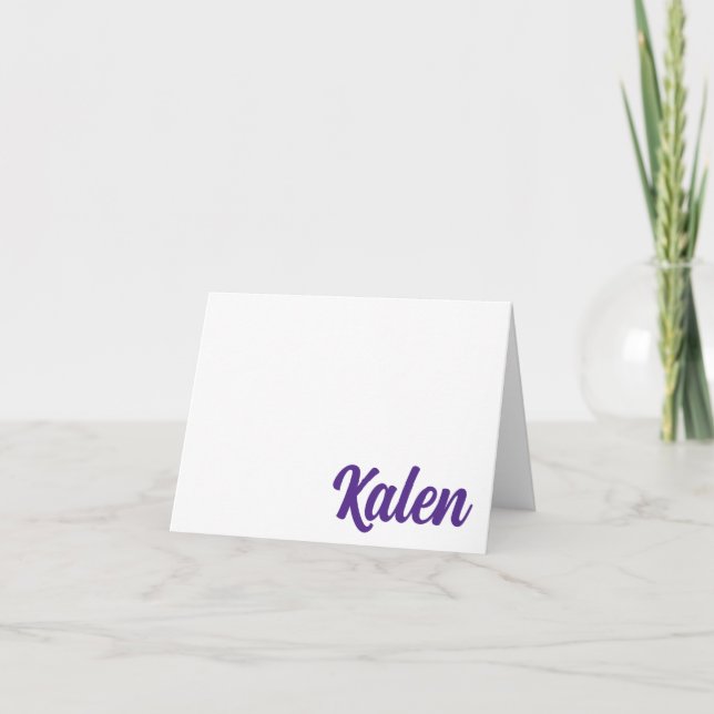 Kansas Staat EMAW! Personalisierte geklappte Mitte Dankeskarte (Vorderseite)