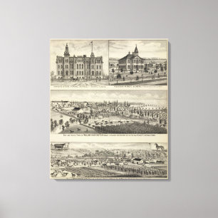 Kansas Staat Normal School Leinwanddruck