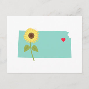 Kansas Staat Postkarte