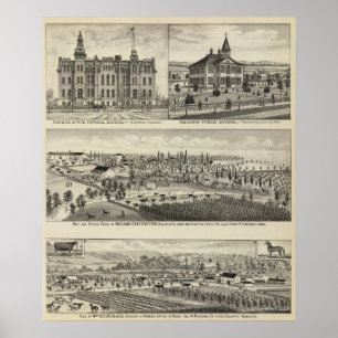 Kansas-Staats-normale Schule Poster