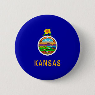 Kansas State Flag Button