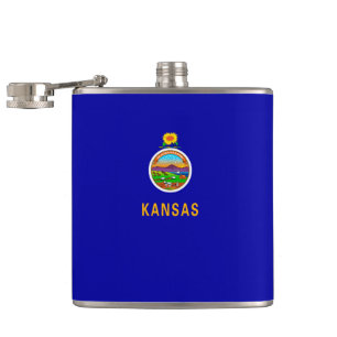 Kansas State Flag Design Flachmann