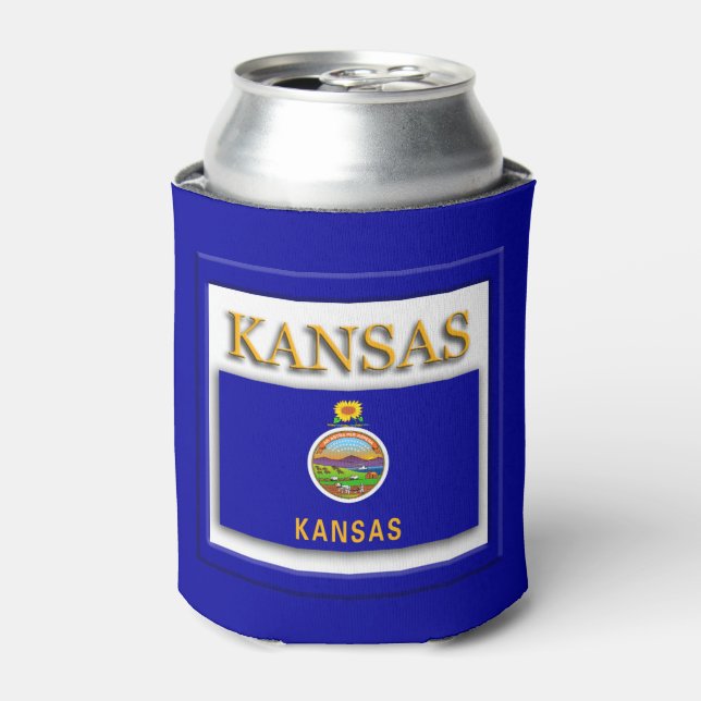 Kansas State Flag Dosenkühler (Kanne Vorderseite)